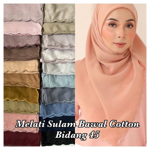 Melati Sulam Bawal 45' (Cotton)